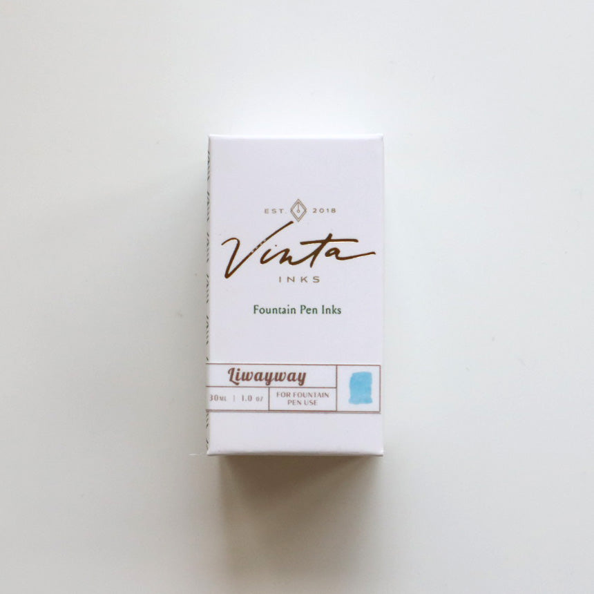 VINTA INKS(ヴィンタインクス) インク30ml エーテルブルー Liwayway 1901【ラメ入り】