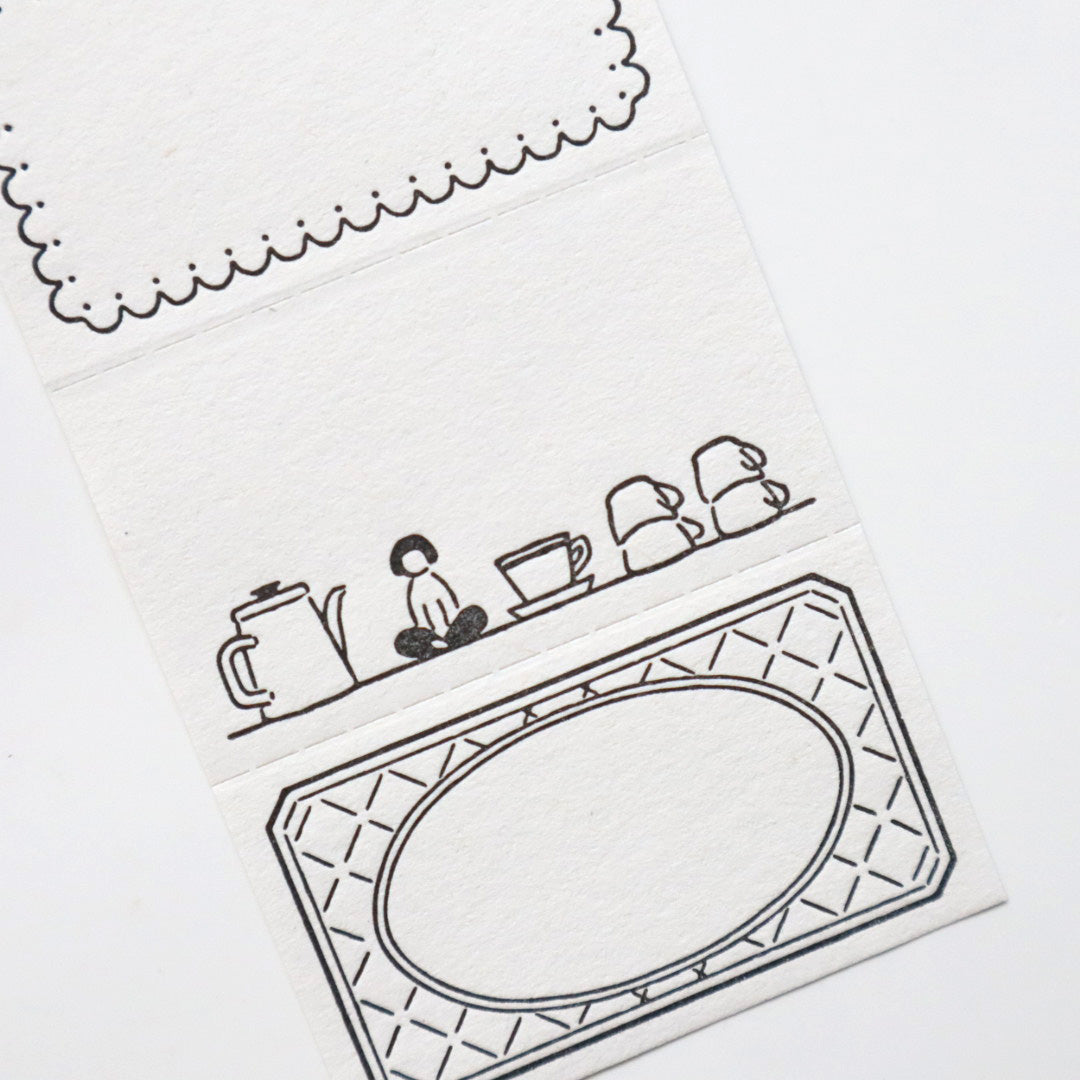 大枝活版室 Cute Things from Japan コラボ Label book  Coffee time