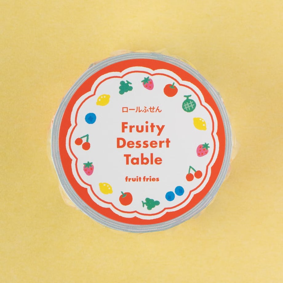手紙社 ロールふせん Fruity Dessert Table