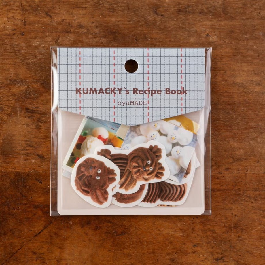 手紙社 フレークシール KUMACKY's Recipe Book