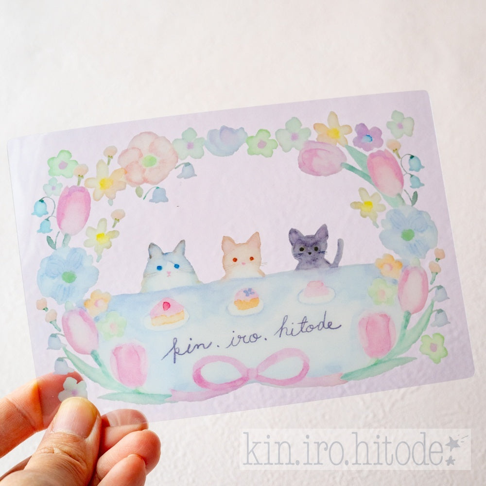 kin.iro.hitode(キンイロヒトデ) したじき 猫の三姉妹