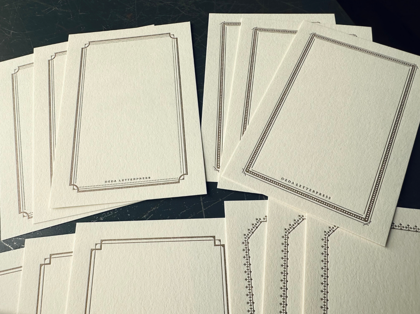 【限定品】大枝活版室 Large frame card set Bronze