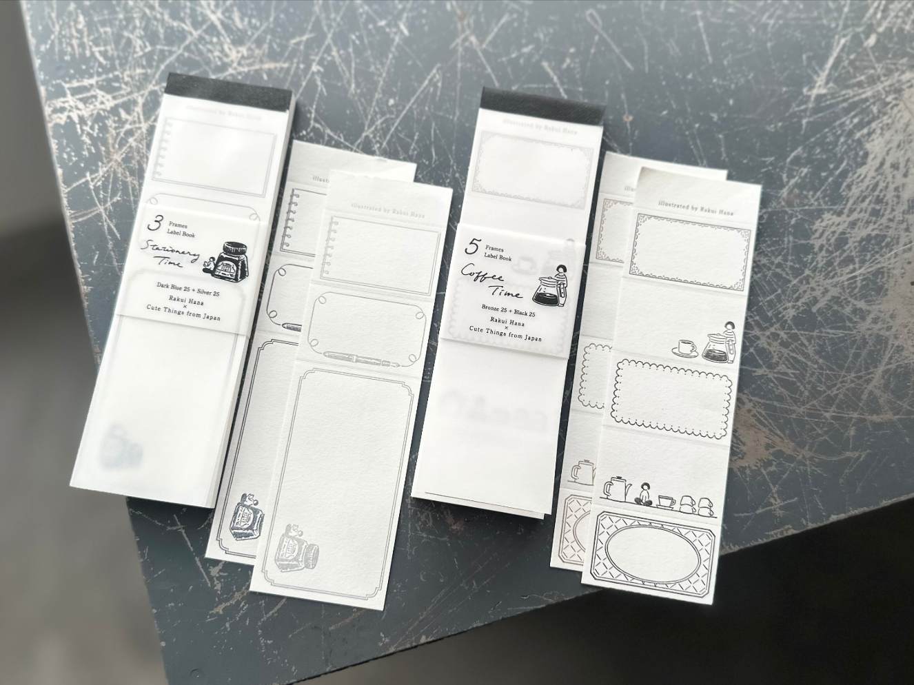 大枝活版室 Cute Things from Japan コラボ Label book  Coffee time