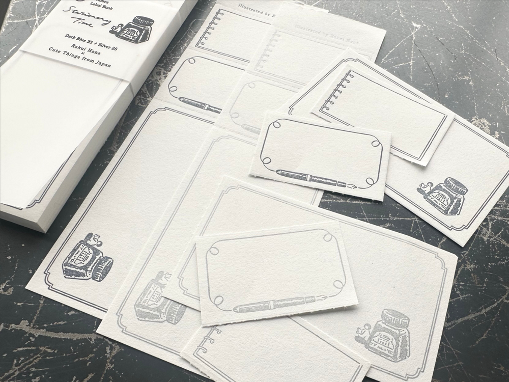 大枝活版室 Cute Things from Japan コラボ Label book  Stationery time