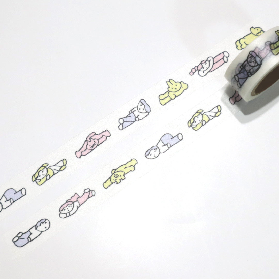 杉本カレンダー ニシワキタダシ マスキングテープ ぐうたら
