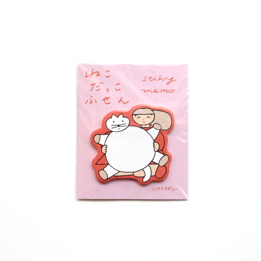 杉本カレンダー ニシワキタダシ 型抜きふせん ねこだっこふせん