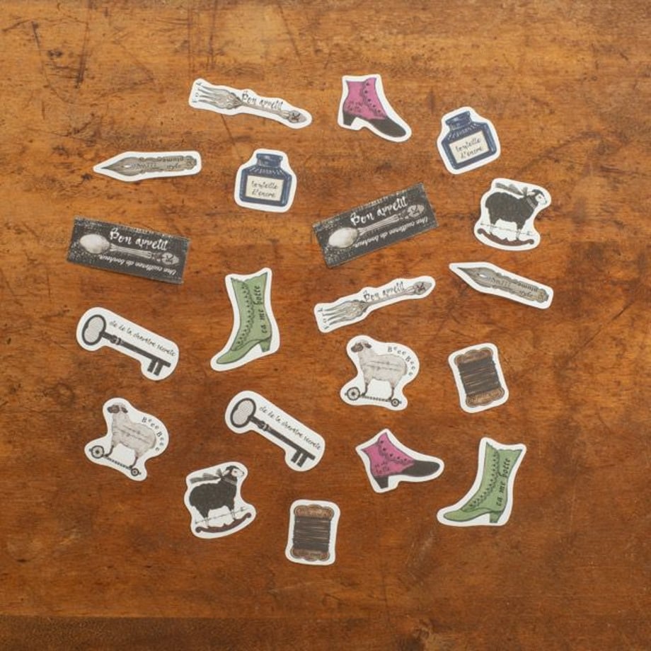 手紙社 フレークシール brocante