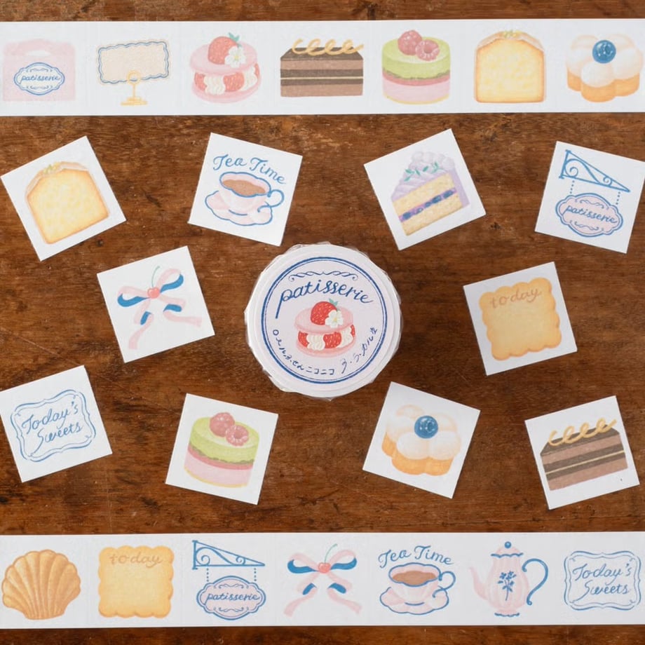 手紙社 ロールふせんニコニコ patisserie