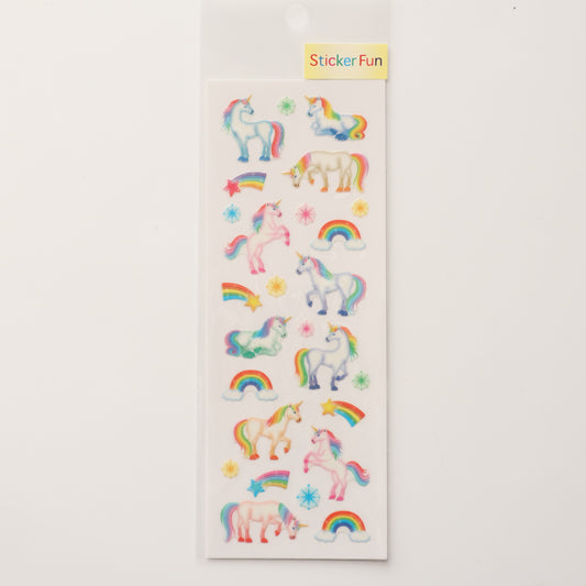 奥山商会 ラメ入りシール ユニコーン