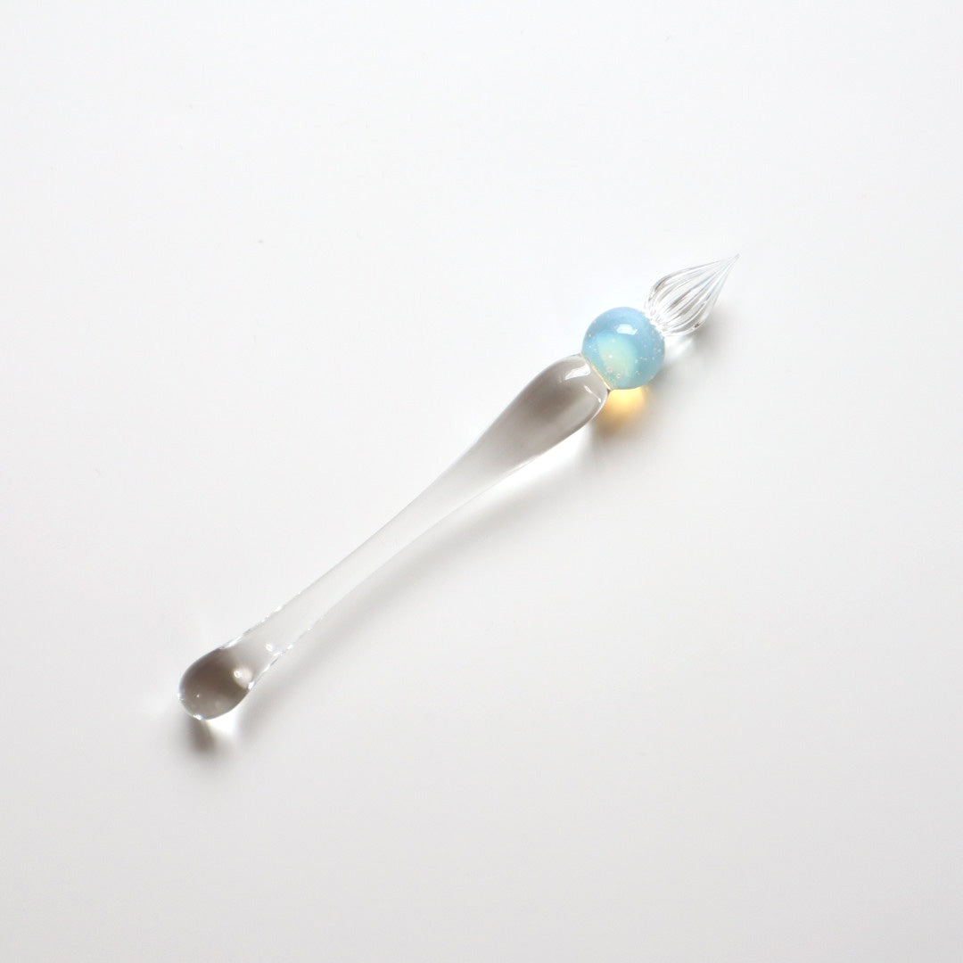 ぐり工房 ガラスペン グラマラスショート Clear/Opal