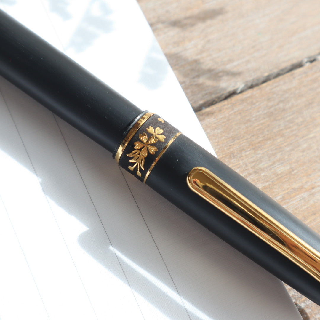 ②台湾檜 万年筆 プラチナ万年筆 万年筆 #3776 センチュリー 肥後象嵌 「光助」作