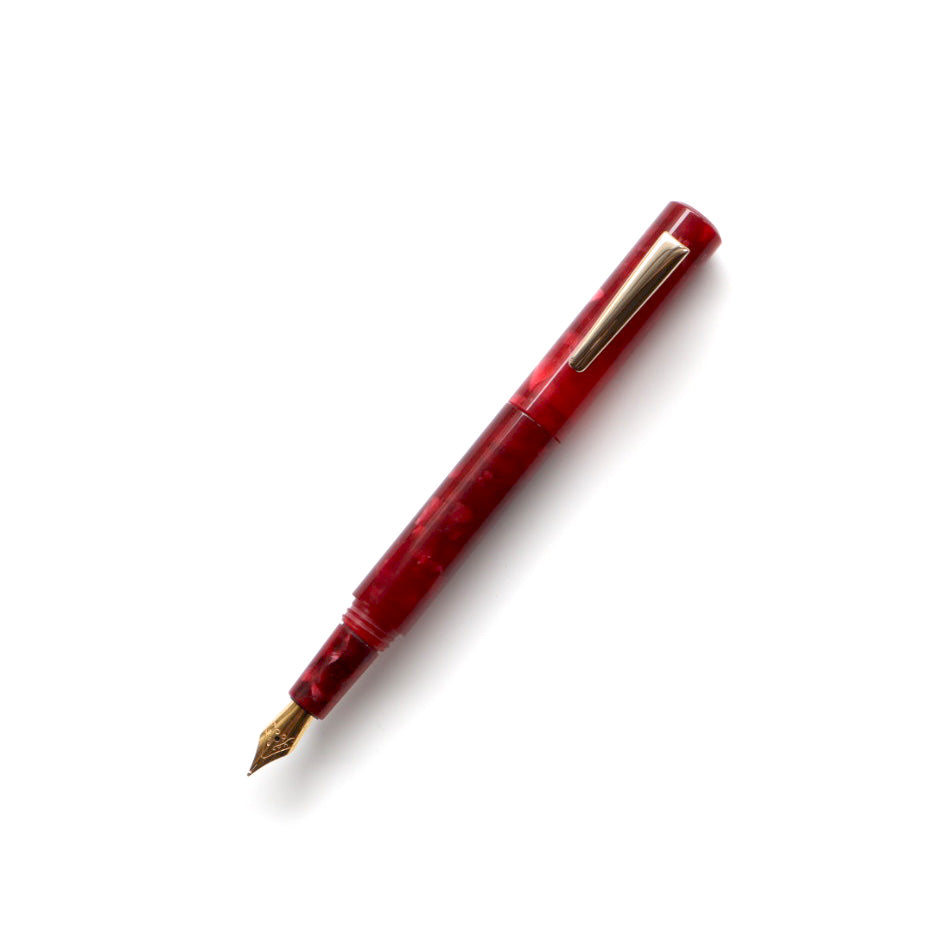 HIGHTIDE(ハイタイド) attaché マーブル万年筆 ダークレッド 細字