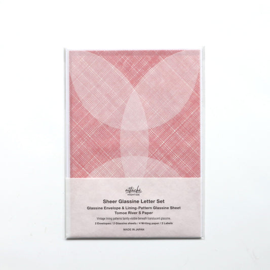 HIGHTIDE(ハイタイド) attaché シアーグラシンレターセット レッド