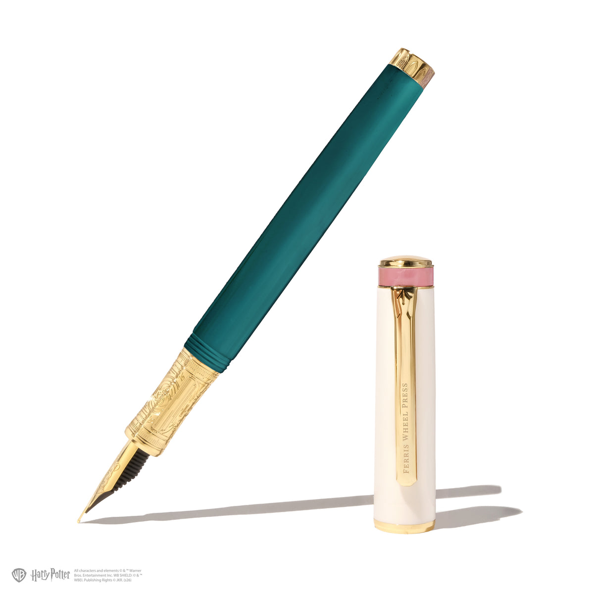 FERRIS WHEEL PRESS(フェリスホイールプレス) 万年筆 The Masque ティール 極細字/細字/中字/極太字 & インク10ml×3
