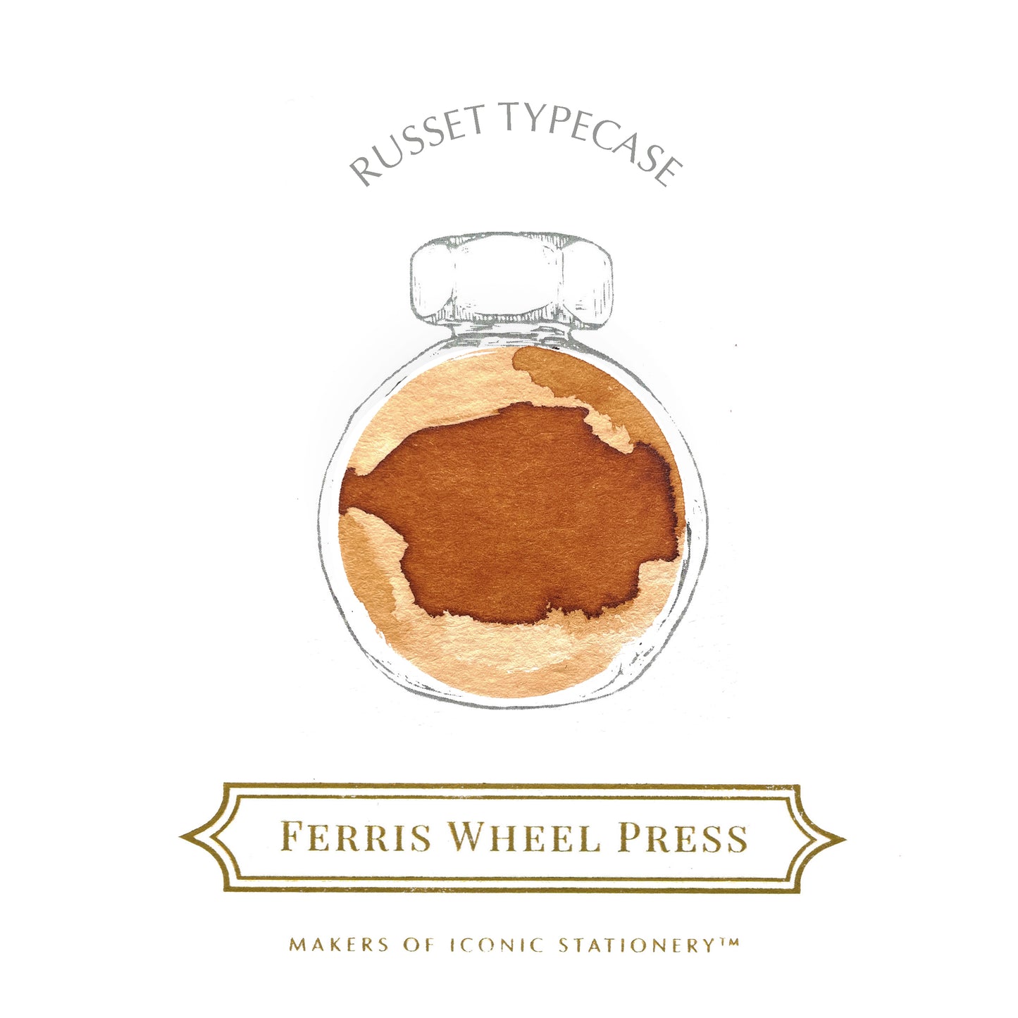 FERRIS WHEEL PRESS(フェリスホイールプレス) インク 38ml The Printshoppe Collection ラセット タイプケース