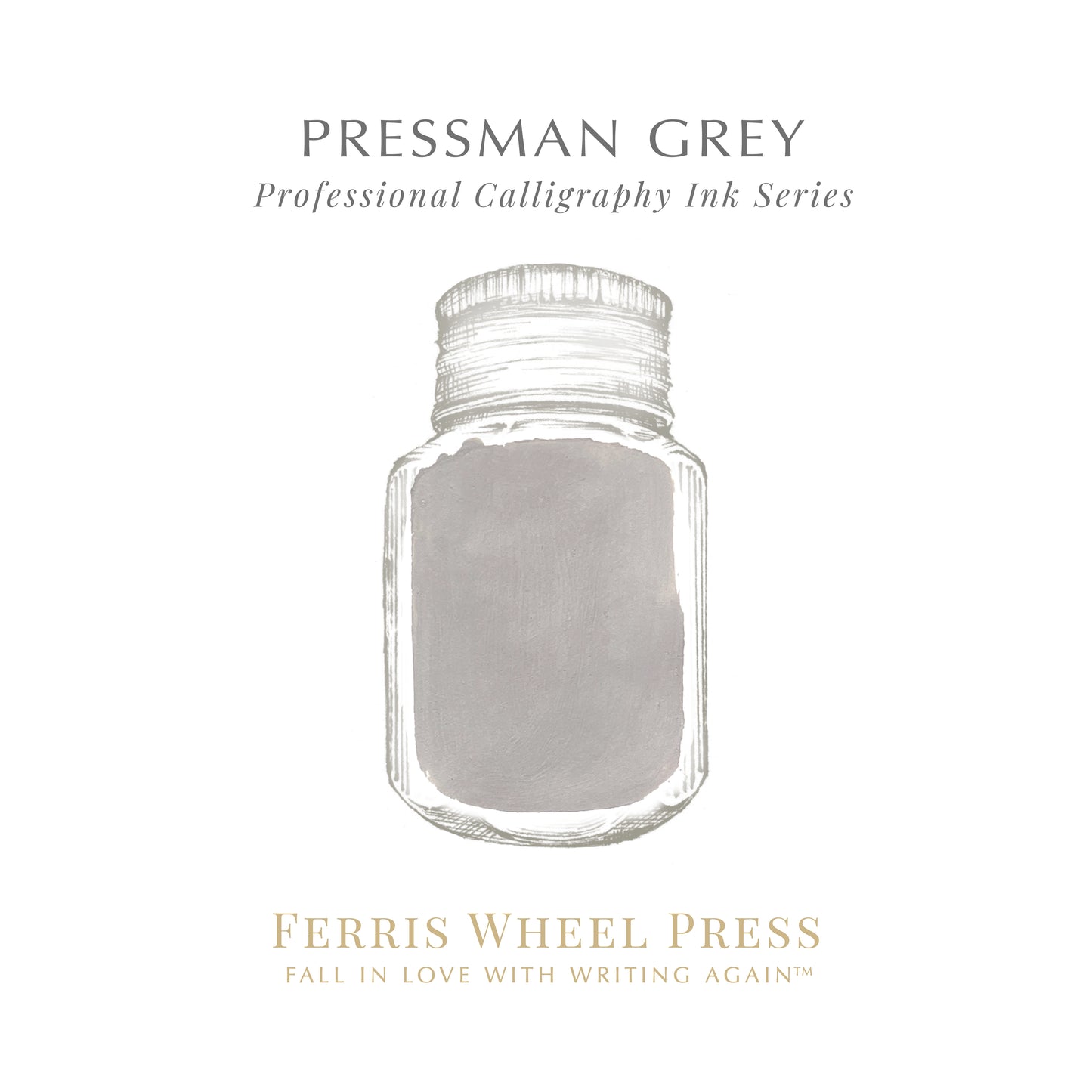 FERRIS WHEEL PRESS(フェリスホイールプレス) インク 28ml プレスマングレー【顔料】