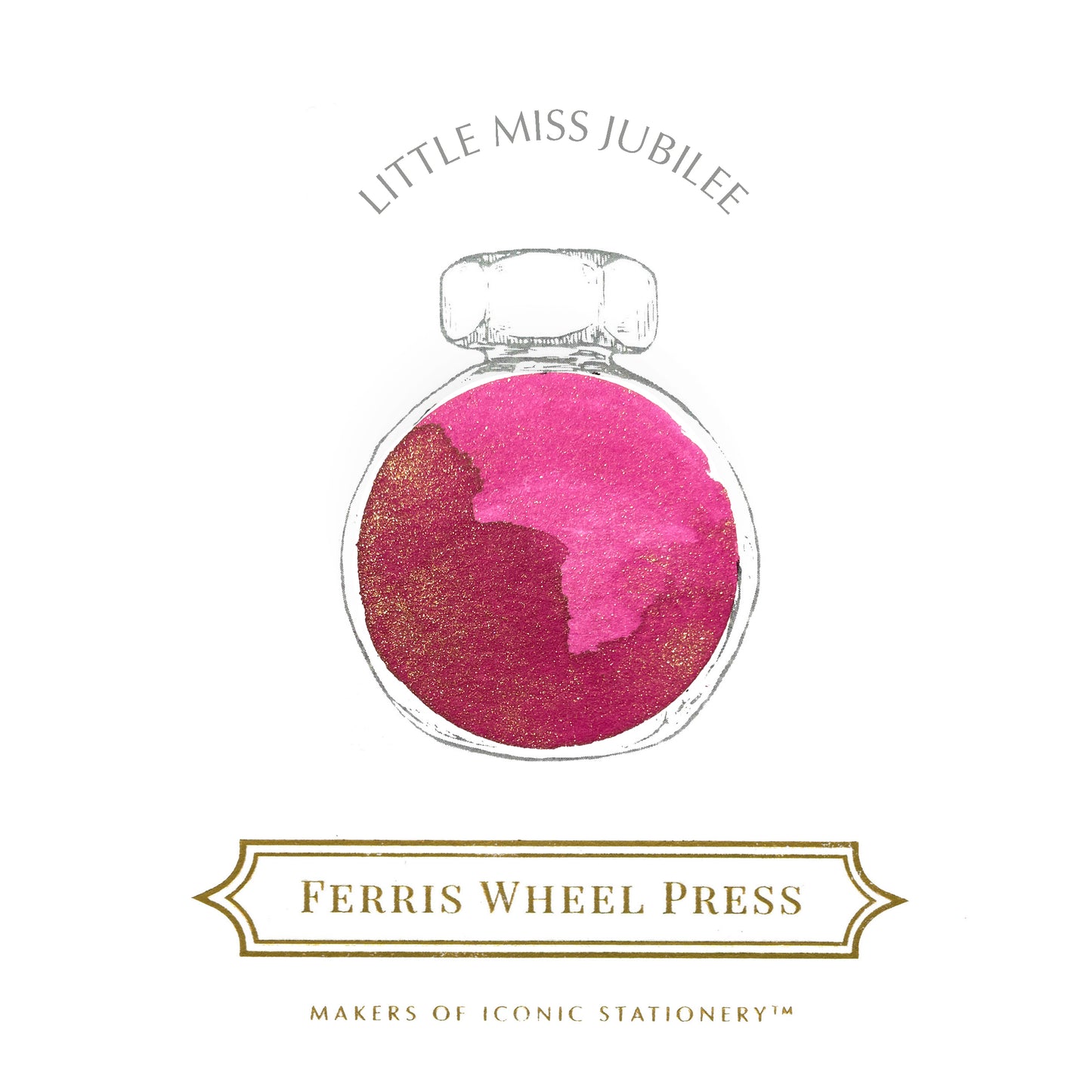 【限定品】FERRIS WHEEL PRESS(フェリスホイールプレス) インク 38ml 2024 HONORARY EDITION リトル ミス ジュビリー【ラメ入り】