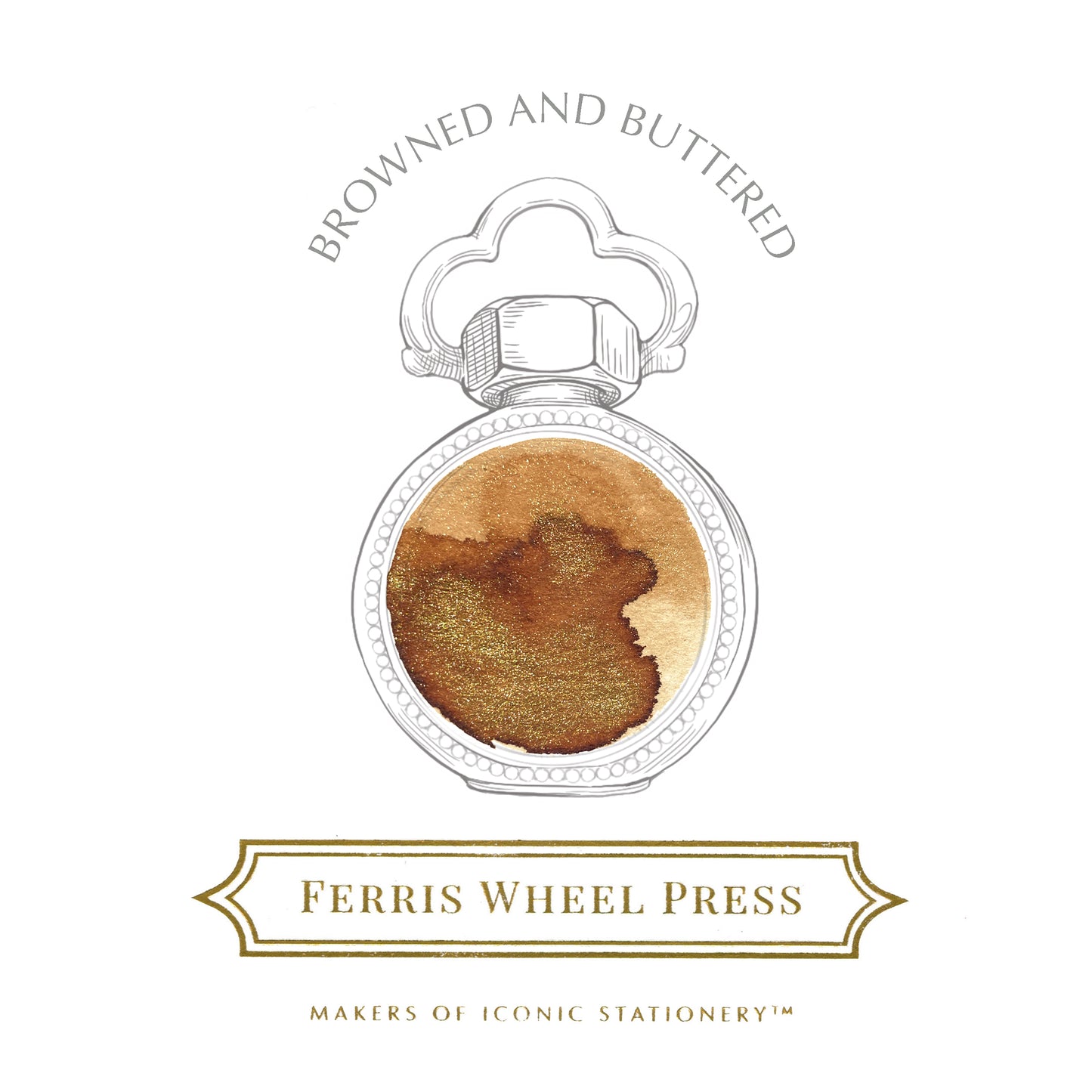 FERRIS WHEEL PRESS(フェリスホイールプレス) インク 38ml THE BOULANGERIE COLLECTION ブラウンド アンド バタード【ラメ入り】