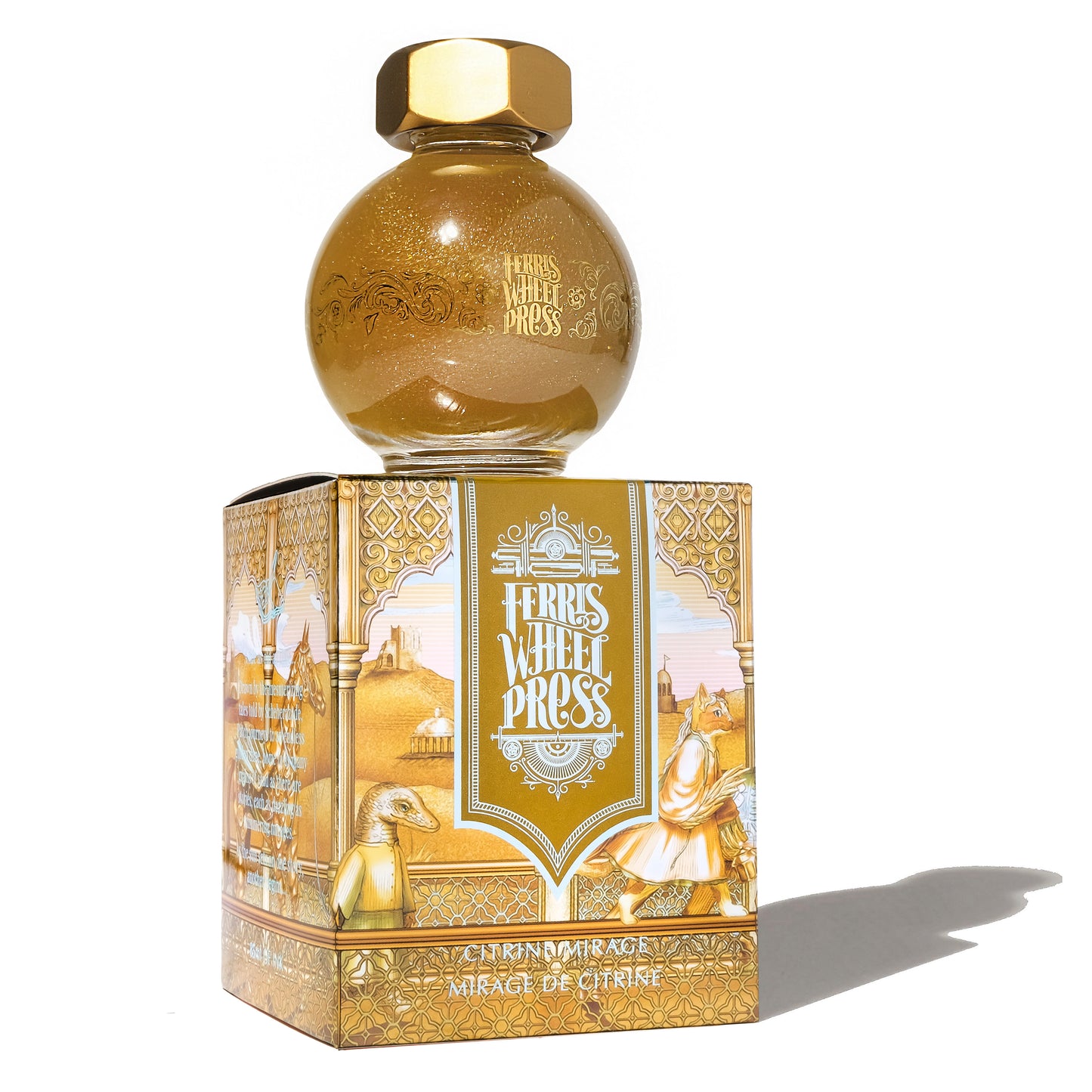 FERRIS WHEEL PRESS(フェリスホイールプレス) インク 20ml FERRITALES シトリン ミラージュ【ラメ入り】