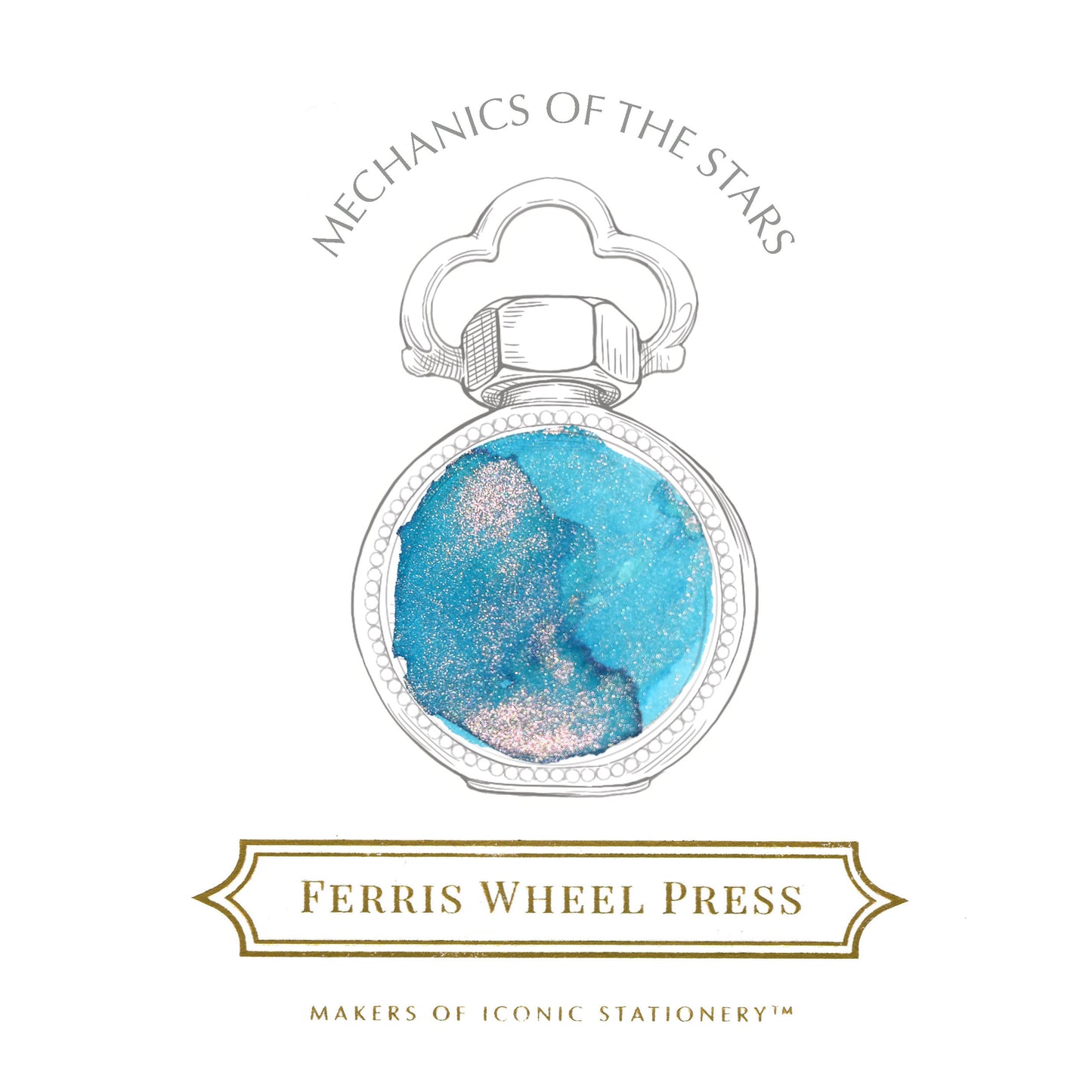 【12月5日より順次配送】FERRIS WHEEL PRESS(フェリスホイールプレス) インク 38ml LOST IN TIME COLLECTION メカニクス オブ ザ スターズ【ラメ入り】