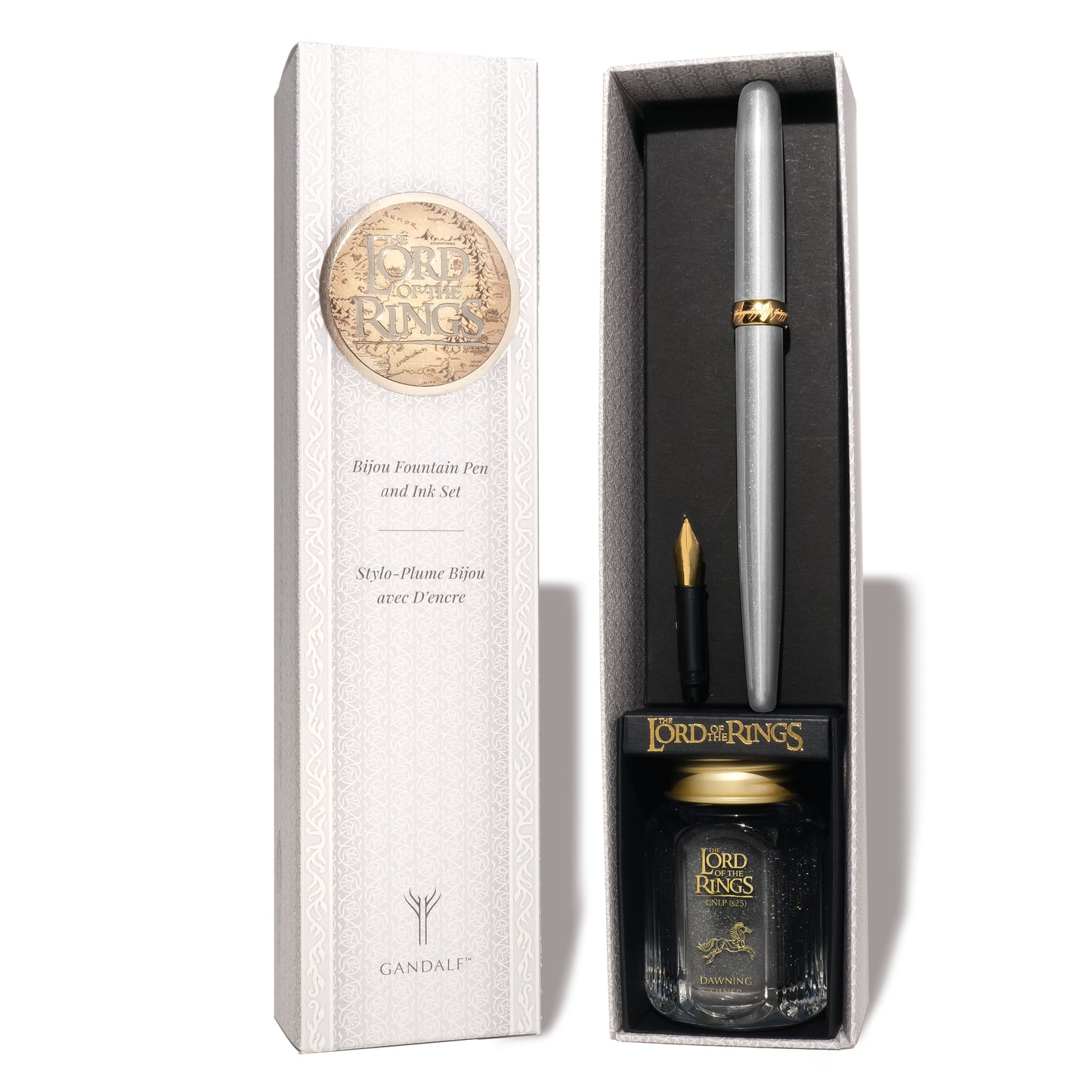 FERRIS WHEEL PRESS(フェリスホイールプレス) Warner Bros. The Lord of the Rings 万年筆 ビジュー 細字 & インク 28ml ガンダルフ【ラメ入り】