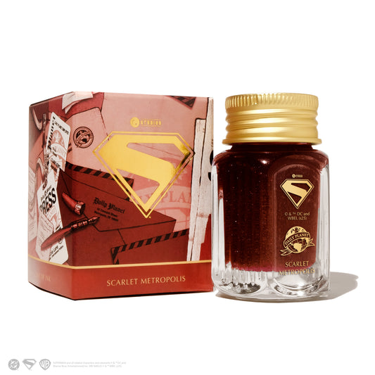 FERRIS WHEEL PRESS(フェリスホイールプレス) Warner Bros. Superman インク 28ml スカーレット メトロポリス【ラメ入り】