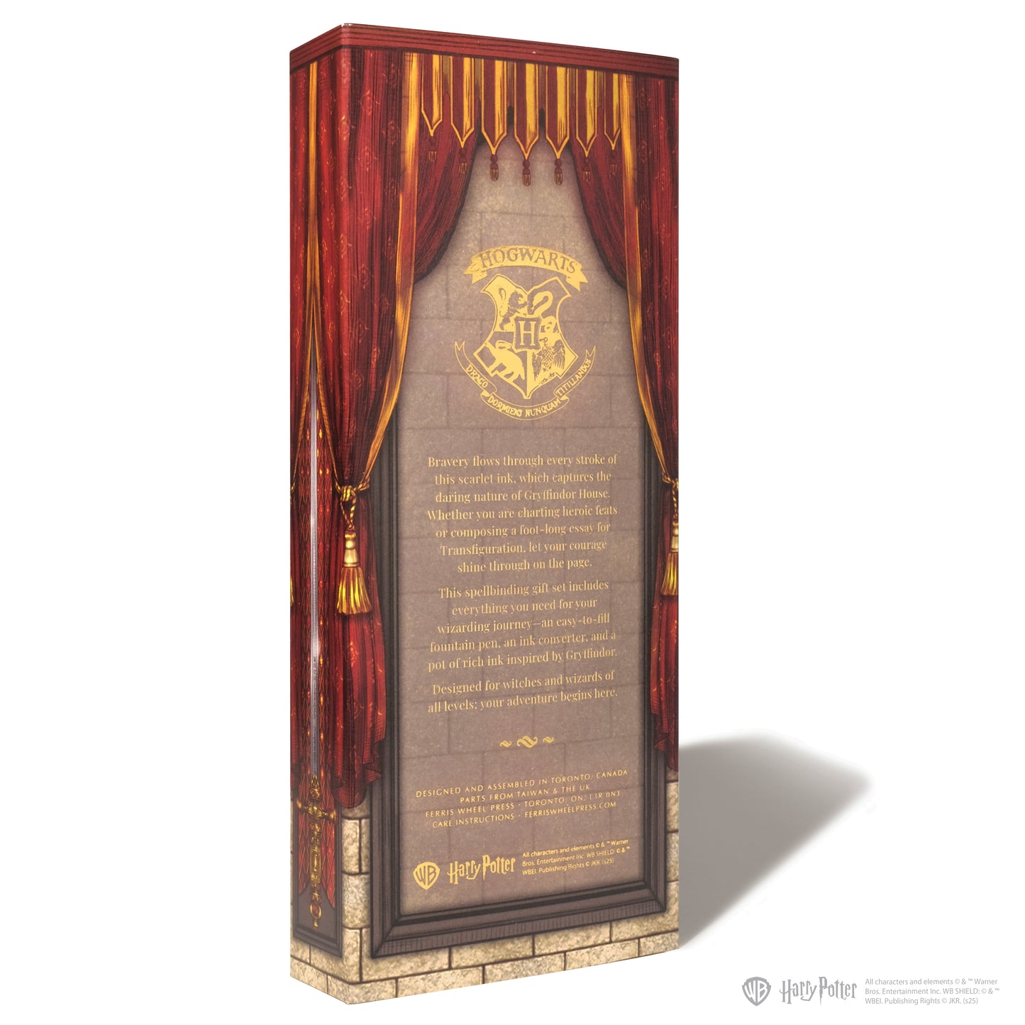 FERRIS WHEEL PRESS(フェリスホイールプレス) Warner Bros. Harry Potter Houses of Hogwarts 万年筆 カルーセル 中字 & インク 10ml グリフィンドール【ラメ入り】