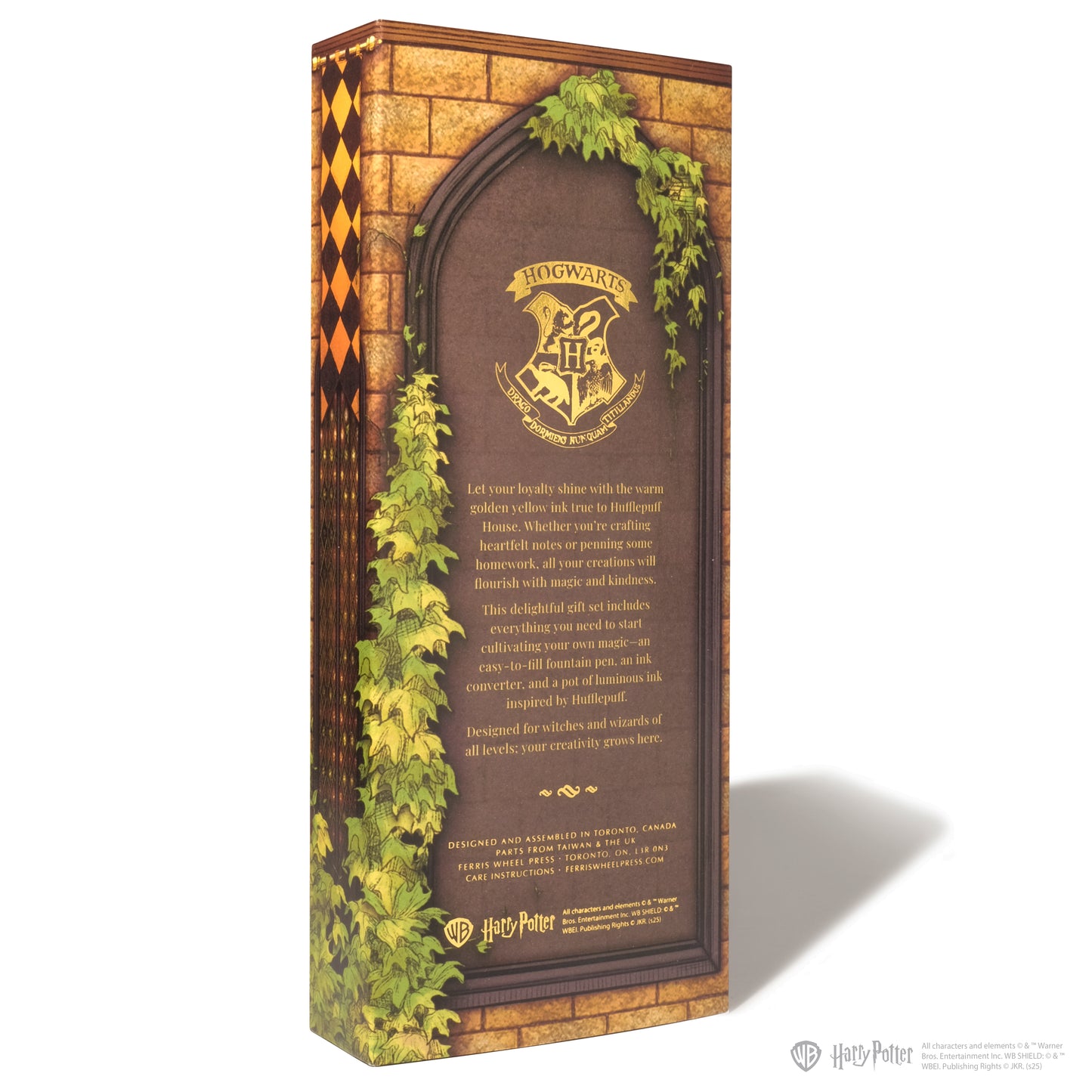 FERRIS WHEEL PRESS(フェリスホイールプレス) Warner Bros. Harry Potter Houses of Hogwarts 万年筆 カルーセル 中字 & インク 10ml ハッフパフ【ラメ入り】