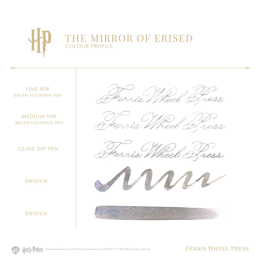 【限定品】FERRIS WHEEL PRESS(フェリスホイールプレス) インク 38ml Warner Bros. Harry Potter Property of Hogwarts ミラー オブ エリジッド【ラメ入り】