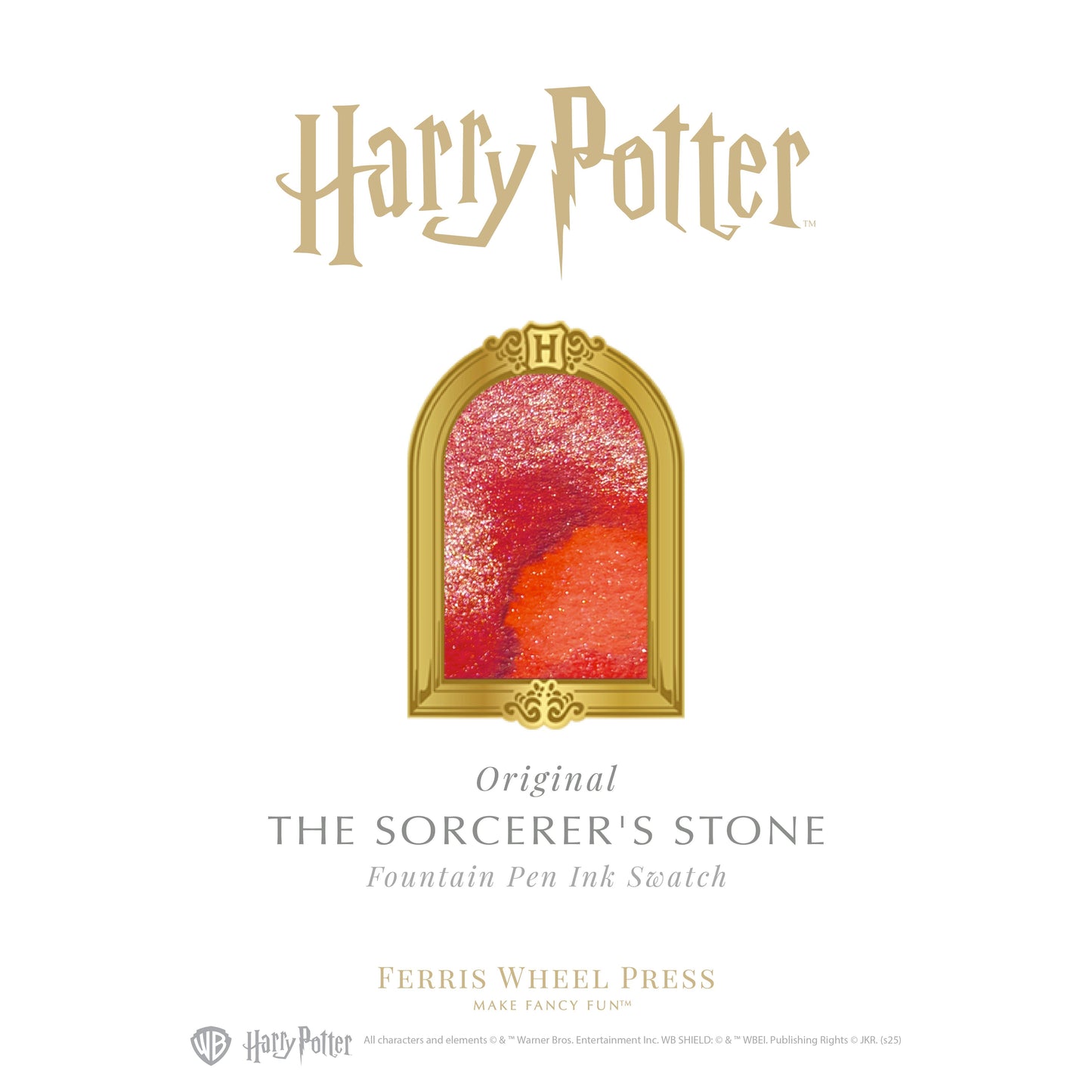 【限定品】FERRIS WHEEL PRESS(フェリスホイールプレス) インク 38ml Warner Bros. Harry Potter Property of Hogwarts ソーサラーズ ストーン【ラメ入り】