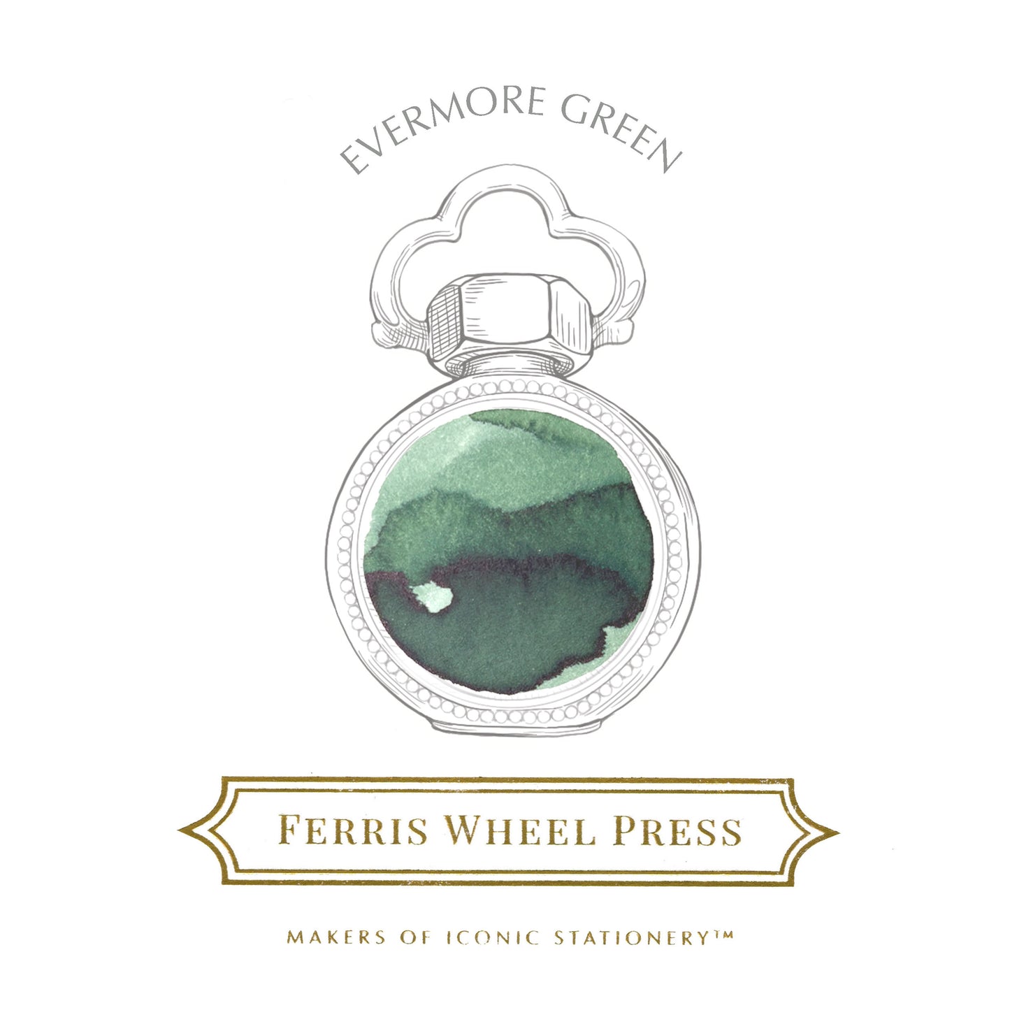 FERRIS WHEEL PRESS(フェリスホイールプレス) インク 38ml HAPPILY EVER AFTER COLLECTION エバーモア グリーン