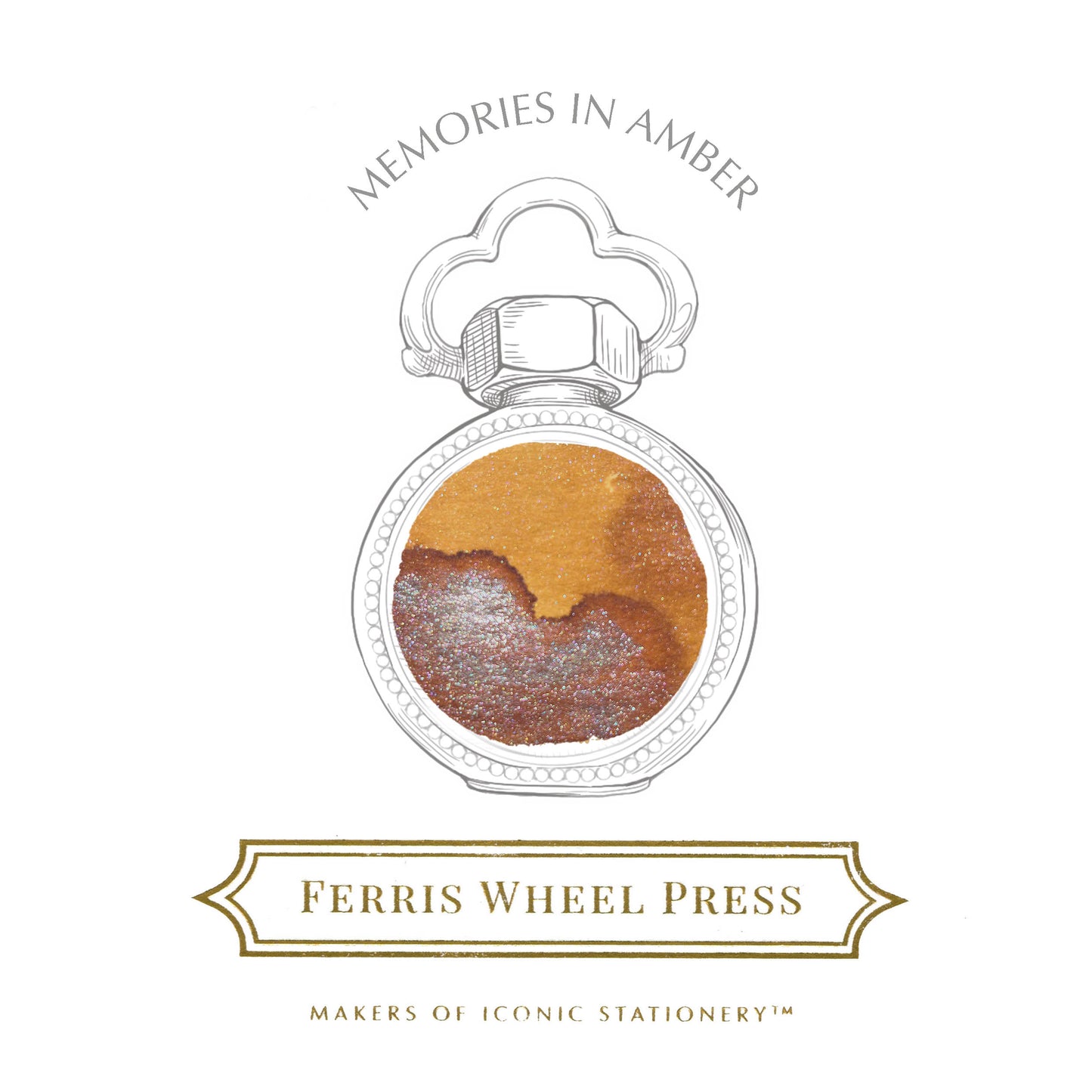 FERRIS WHEEL PRESS(フェリスホイールプレス) インク 38ml VINTAGE PHOTOGRAPHER メモリーズ イン アンバー【ラメ入り】