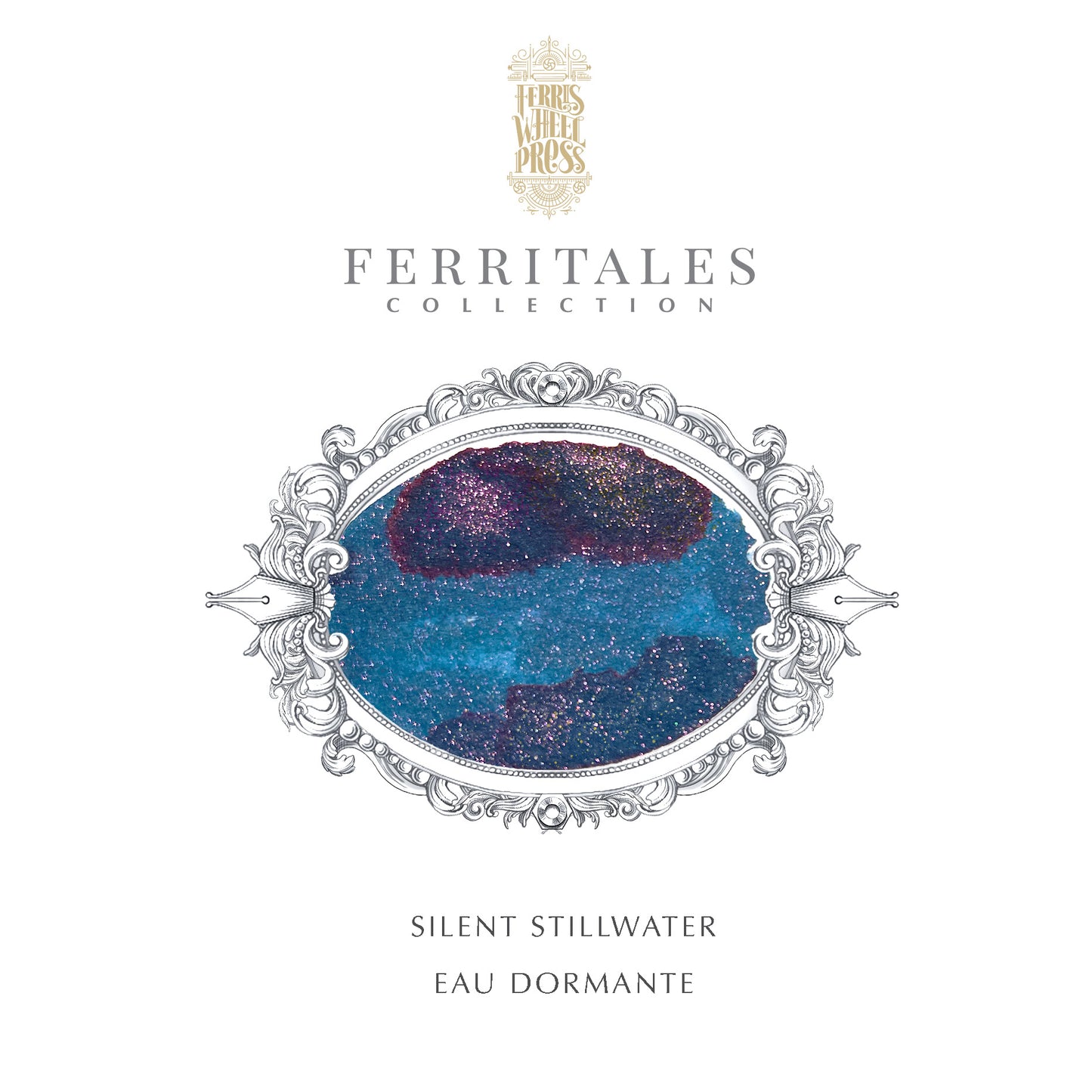 【7月3日より順次配送】FERRIS WHEEL PRESS(フェリスホイールプレス) インク 20ml FERRITALES サイレント スティルウォーター【ラメ入り】