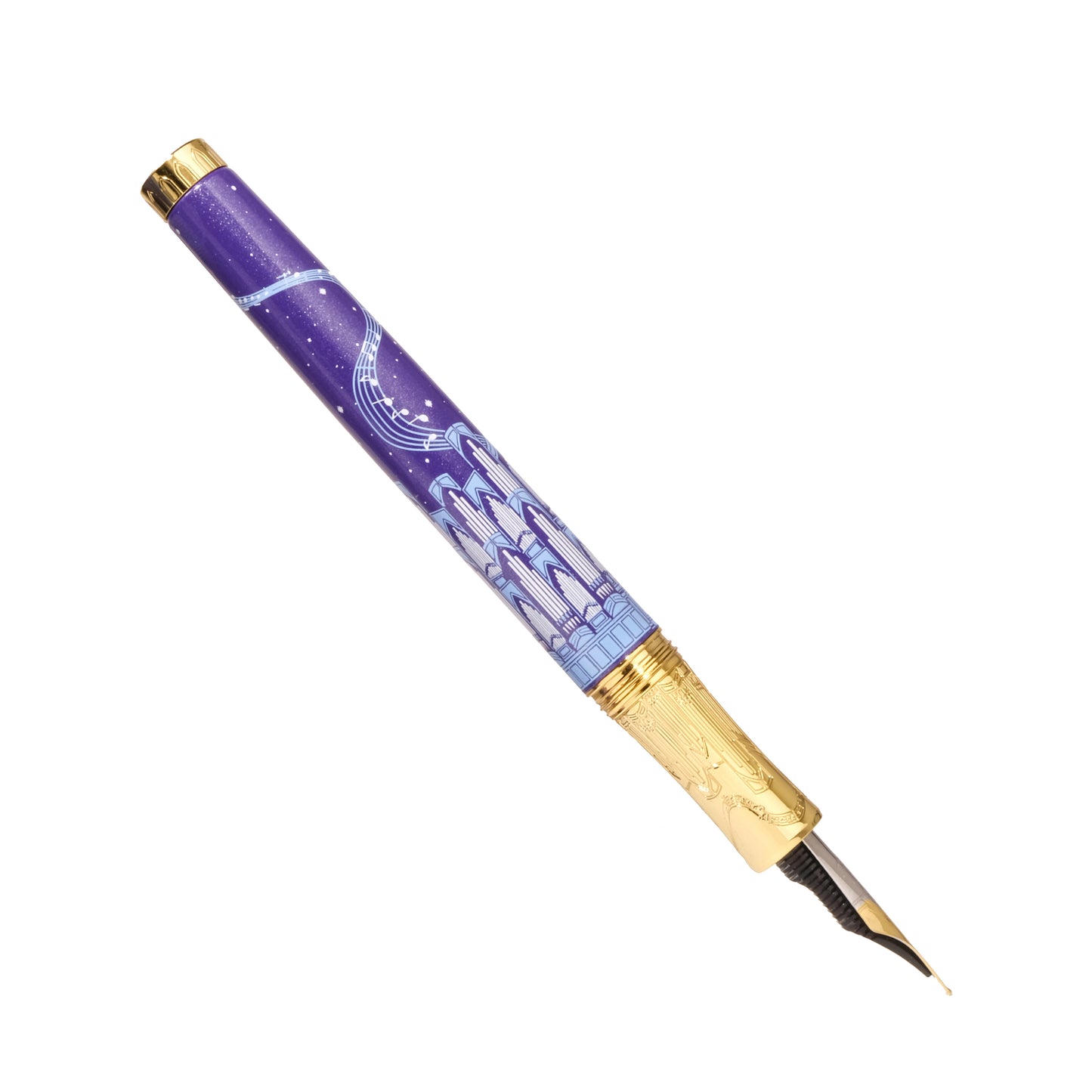 【限定品】FERRIS WHEEL PRESS(フェリスホイールプレス) 万年筆 The Masque 細字/中字 & インク 20ml トワイライト シンフォニー【顔料】【ラメ入り】
