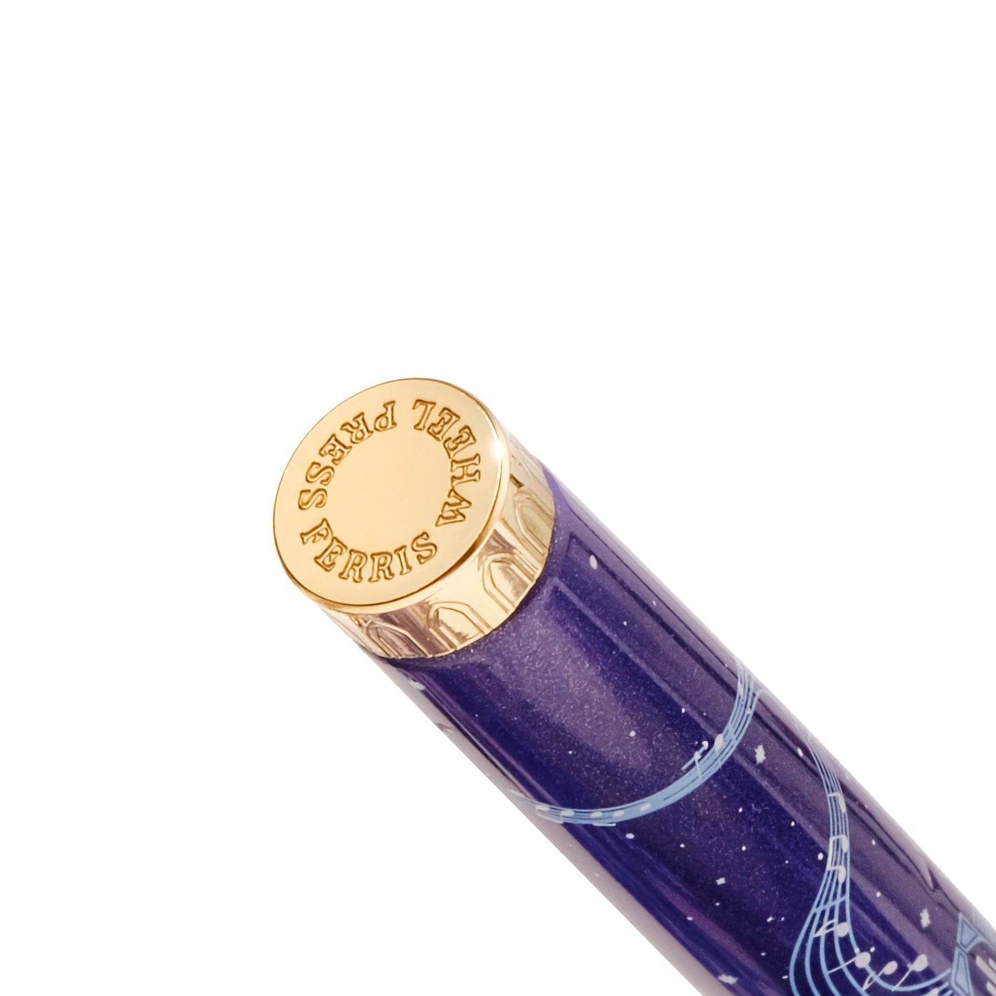 【限定品】FERRIS WHEEL PRESS(フェリスホイールプレス) 万年筆 The Masque 細字/中字 & インク 20ml トワイライト シンフォニー【顔料】【ラメ入り】