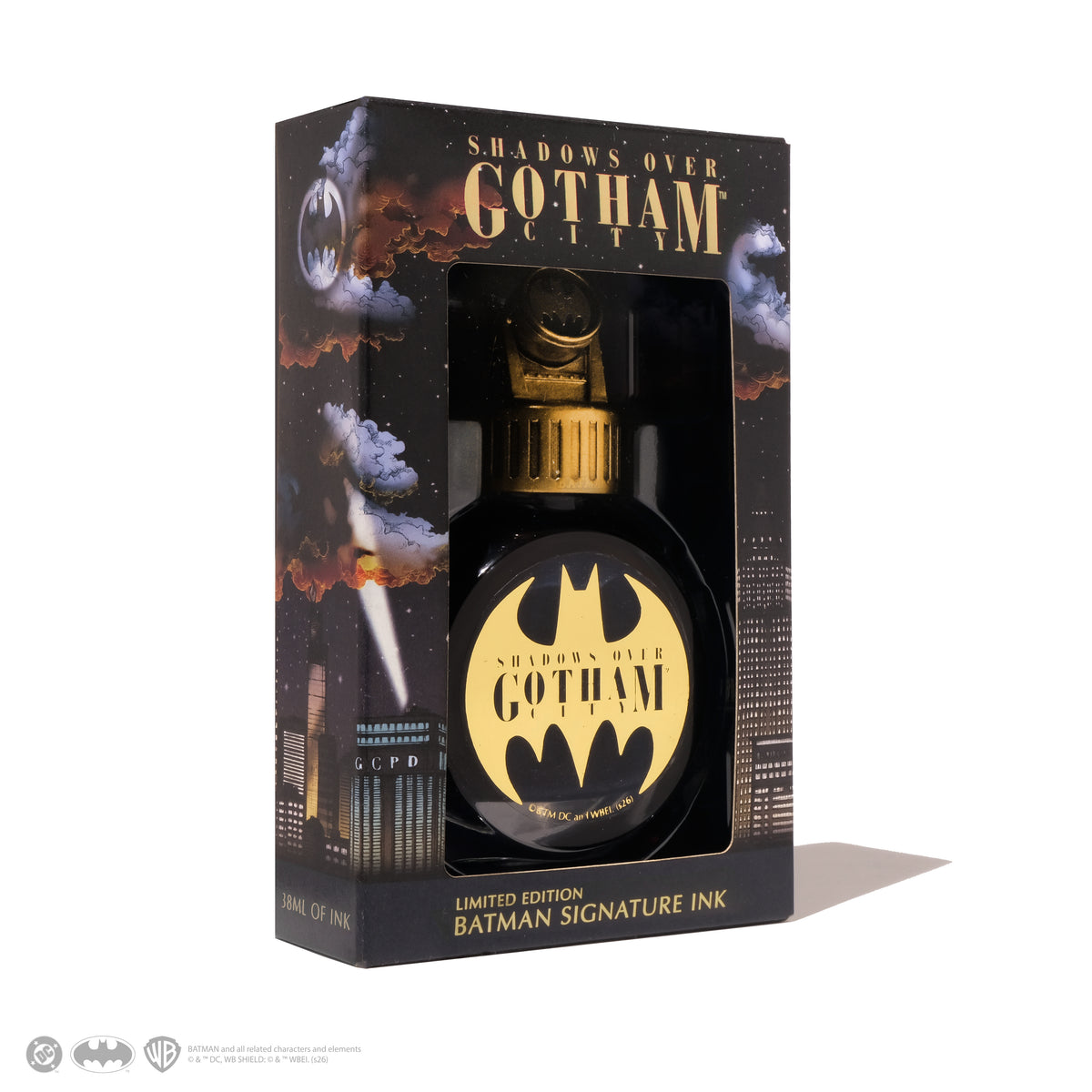 【限定品】FERRIS WHEEL PRESS(フェリスホイールプレス) Warner Bros. Shadows over Gotham City インク 38ml バットシグナル【ラメ入り】
