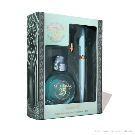 【限定品】FERRIS WHEEL PRESS(フェリスホイールプレス) Warner Bros. The Lord of the Rings 万年筆 ビジュー 細字 & インク 38ml ガラドリエル【ラメ入り】