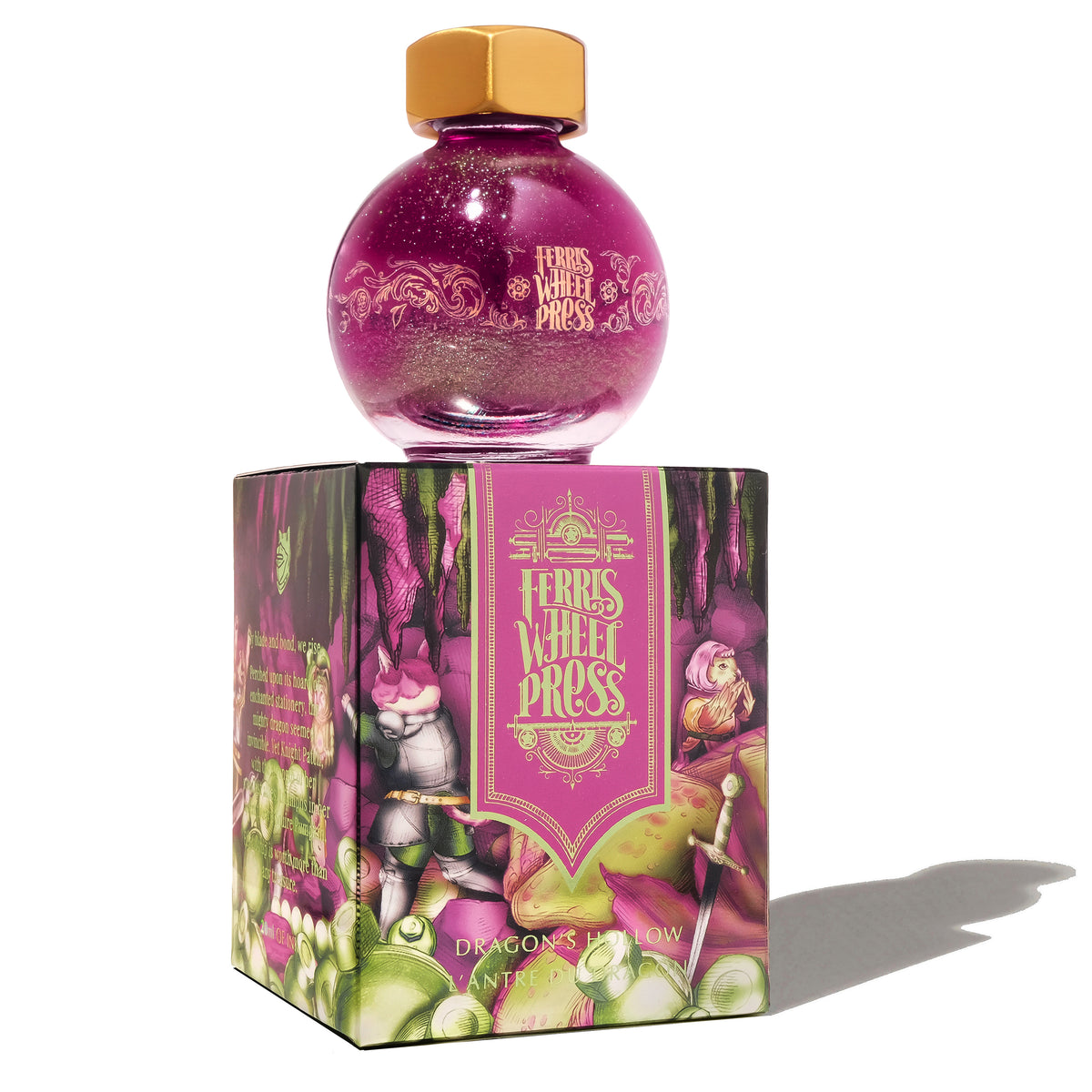 【10月2日より順次出荷】FERRIS WHEEL PRESS(フェリスホイールプレス) インク 20ml FERRITALES ドラゴン ホロー【ラメ入り】