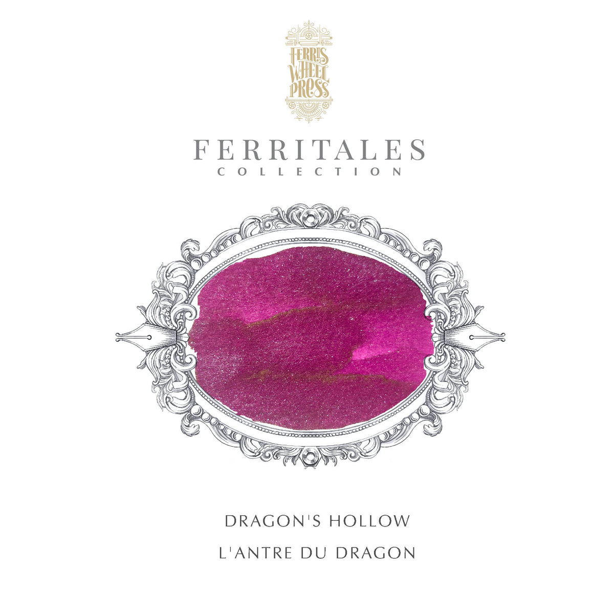 【10月2日より順次出荷】FERRIS WHEEL PRESS(フェリスホイールプレス) インク 20ml FERRITALES ドラゴン ホロー【ラメ入り】