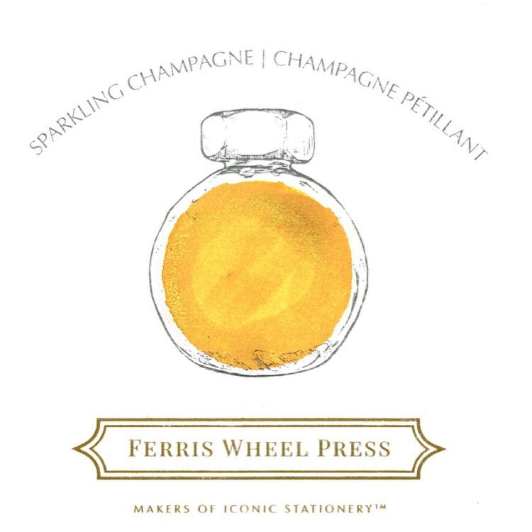 【廃番品】FERRIS WHEEL PRESS(フェリスホイールプレス) インク 38ml THE HOME & HOLLY スパークリング シャンパン【ラメ入り】