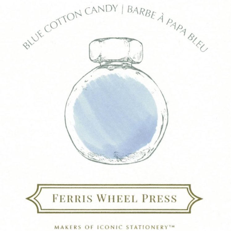 【廃番品】FERRIS WHEEL PRESS(フェリスホイールプレス) インク 38ml THE HIGH TEA ブルー コットンキャンディ