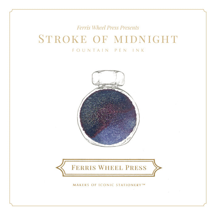 FERRIS WHEEL PRESS(フェリスホイールプレス) インク 38ml 2021 Year Collection ストローク オブ ミッドナイト【ラメ入り】